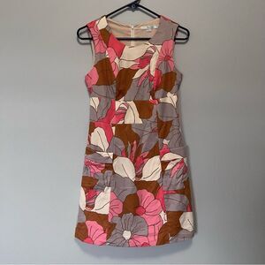 Boden Bloom Through Gloom Retro 70's Shift Dress Size 4P